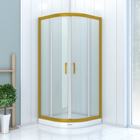 Душова кабіна SHOWER Boss 005 (90х90) gold С15274 фото