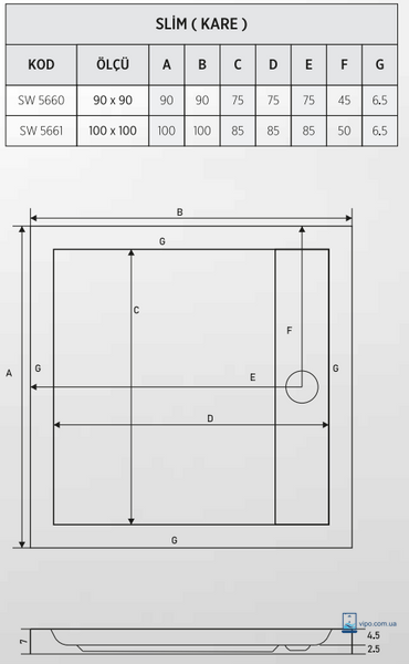 SLIM (120x80х5) С15514 фото
